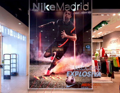 Escaparate Nike Mercurial con Cristiano Ronaldo Escaparate Nike Mercurial con Cristiano Ronaldo